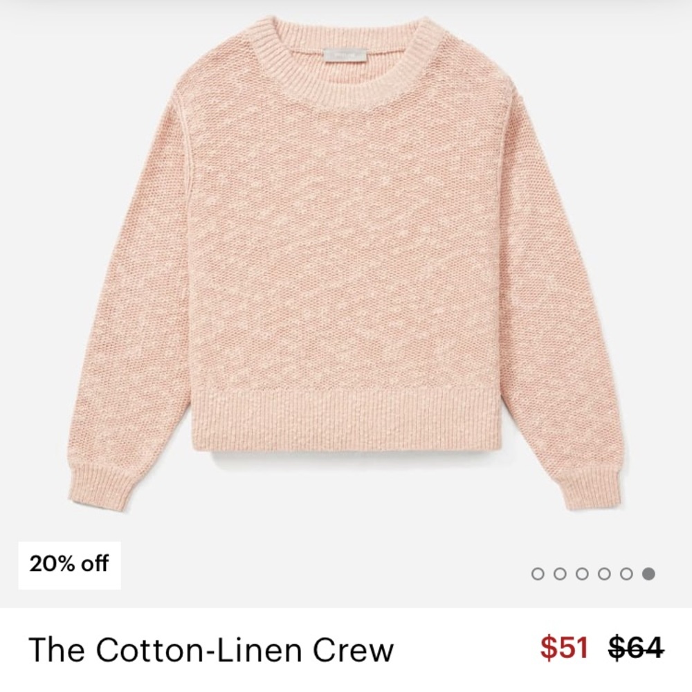 Everlane Cotton Linen Crew (sweater)